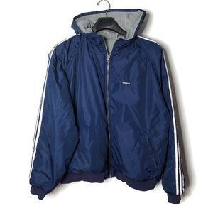 adidas Jackets & Coats - Vintage 90s Adidas reversible jacket blue gray XL adidas Jackets & Coats - Vintage 90s Adidas reversible jacket blue gray XL